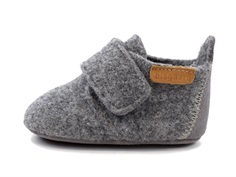 Bisgaard grey hjemmesko med velcro